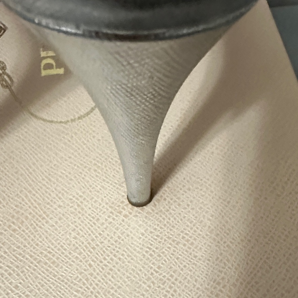 Prada Silver Strappy Heels - Picture 5 of 16